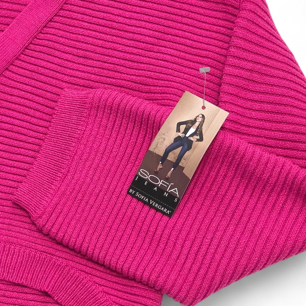Sofia by Sofia Vergara Vibrant Pink Cardigan NWT - image 2